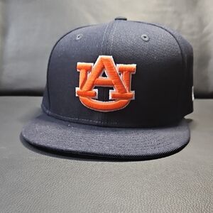 New Era Auburn Tigers Dark Blue Fitted Cap 7 3/8